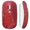 Image de Souris Sans Fil Fleur rouge Maniacase