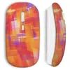 Image de Souris sans fil Pixel design Orange Maniacase