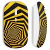 Image de Souris sans Fil Spirale Jaune Noir Maniacase