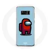 Image de Coque pour Samsung Galaxy S8 Among Us jeu vidéo Fond bleu Maniacase