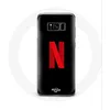 Image de Coque pour Samsung Galaxy S8 Netflix Logo rouge fond noir Maniacase