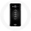 Image de Coque pour Samsung Galaxy j3 2016 Audi Logo cache moyeu fond noir Maniacase