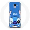 Image de Coque pour Samsung Galaxy A8 2018 Stitch mignon fond bleu Maniacase