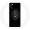 Image de Coque pour Samsung Galaxy S20 plus Audi Logo cache moyeu fond noir Maniacase