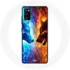 Image de Coque pour samsung galaxy S20 Loup de Glace et de feu Maniacase