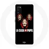 Image de Coque pour samsung galaxy S20 plus La casa de papel Masque et Logo Maniacase