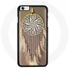 Image de Coque pour Iphone 4/4S Attrape rêve beige jaune noir douceur tendresse coeur protection indien plume pastel amour love Maniacase