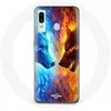 Image de Coque pour Samsung Galaxy A20 Loup de Glace et de feu Maniacase