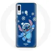 Image de Coque pour samsung galaxy A30 Stitch neige Noël bleu Maniacase