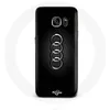 Image de Coque pour Samsung Galaxy S6 edge Audi Logo cache moyeu fond noir Maniacase