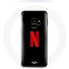 Image de Coque pour Samsung Galaxy S9 plus Netflix Logo rouge fond noir Maniacase