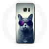 Image de Coque pour Samsung Galaxy S6 Chat Lunettes violettes Style Maniacase