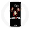 Image de Coque pour Samsung Galaxy S6 Edge La casa de papel Masque et Logo Maniacase