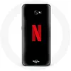 Image de Coque pour Samsung Galaxy A3 2017 Netflix Logo rouge fond noir Maniacase