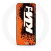 Image de Coque pour Samsung Galaxy S6 KTM Logo blanc fond orange Maniacase