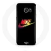Image de Coque pour Samsung Galaxy S6 edge Nike Logo Couleur fond noir Maniacase