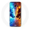 Image de Coque pour Samsung Galaxy S6 Loup de Glace et de feu Maniacase
