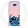 Image de Coque pour Samsung Galaxy A3 2016 Stitch le Nez en l'air fond rose Maniacase