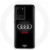 Image de Coque pour Samsung Galaxy S20 Ultra Audi Logo Métal fond noir Maniacase