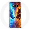 Image de Coque pour Samsung Galaxy S8 plus Loup de Glace et de feu Maniacase