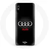 Image de Coque pour Samsung Galaxy A10 Audi Logo Métal fond noir Maniacase