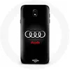 Image de Coque pour Samsung Galaxy J5 2017 Audi Logo Métal fond noir Maniacase