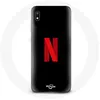 Image de Coque pour Samsung Galaxy A10 Netflix Logo rouge fond noir Maniacase