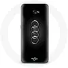 Image de Coque pour Samsung Galaxy A8 2016 Audi Logo cache moyeu fond noir Maniacase