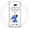 Image de Coque pour Samsung Galaxy A5 Lilo et Stitch Ohana Citation Blanc Maniacase