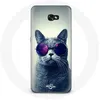 Image de Coque pour Samsung Galaxy A8 2016 Chat Lunettes violettes Style Maniacase