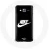 Image de Coque pour samsung galaxy J3 Nike Logo blanc fond Noir Maniacase