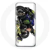 Image de Coque pour Samsung Galaxy A8 2016 Valentino Rossi Pilote de vitesse fond blanc Maniacase