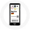 Image de Coque pour samsung galaxy J5 2016 Billet d'avion Berlin Maniacase