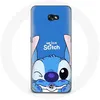 Image de Coque pour Samsung Galaxy A8 2016 Stitch mignon fond bleu Maniacase