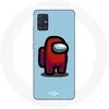 Image de Coque pour Samsung Galaxy A71 Among Us jeu vidéo Fond bleu Maniacase