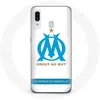 Image de Coque pour Samsung Galaxy A40 Olympique de Marseille Logo Fond Blanc Maniacase