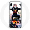 Image de Coque pour Samsung Galaxy A20 Formule 1 Max Verstappen Pilote automobile F1 noir rouge et jaune Maniacase