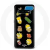 Image de Coque pour Samsung Galaxy s10 edge Les Simpson autocollants fond noir Maniacase