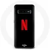 Image de Coque pour Samsung Galaxy s10 edge Netflix Logo rouge fond noir Maniacase