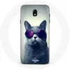 Image de Coque pour Samsung Galaxy S4 Chat avec Lunettes violettes Maniacase
