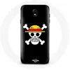Image de Coque pour Samsung Galaxy S4 One Piece Manga Tete de Mort Fond Noir Maniacase