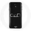 Image de Coque pour Samsung Galaxy S5 Squid Game logo symboles carre cercle triangle Fond Noir Maniacase
