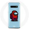 Image de Coque pour Samsung Galaxy s10 edge Among Us jeu vidéo Fond bleu Maniacase