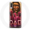 Image de Coque pour Samsung Galaxy A50 Squid Game Masques Triangle carré et Cercle dessin Maniacase