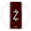 Image de Coque pour Samsung Galaxy A10 Ozark Saison 4 Logo Z Blanc Fond Rouge Maniacase