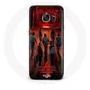 Image de Coque pour Samsung Galaxy S6 Edge Stranger Things Affiche Equipages Fan Art Saison 4 Maniacase