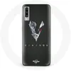 Image de Coque pour Samsung Galaxy A70 Vikings Série Saison 6 logo V Epée Gris Fond Noir Maniacase