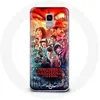 Image de Coque pour Samsung Galaxy J6 2018 Stranger Things Teaser Saison 4 Affiche Personnages Art Maniacase