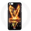 Image de Coque pour Iphone 8 Vikings Série Saison 6 logo V Epée de Feu Fond Noir Maniacase