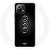 Image de Coque pour Xiaomi Mi 11 Lite Audi Logo cache moyeu fond noir Maniacase